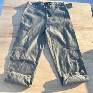 MARITHE FRANCOIS GIRBAUD Landslider Cargo Pants Cotton‎ Men's Black Size 42 NOS